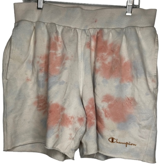 Champion Tie Dye Thick Drawstring Shorts - Picture 1 of 4